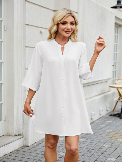 notched-long-sleeve-mini-shirt-dress OhSoStyled - Sophia's Style-17
